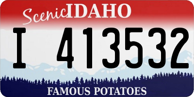ID license plate I413532