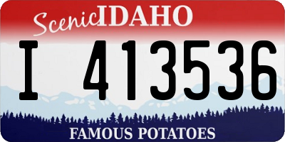 ID license plate I413536