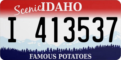 ID license plate I413537