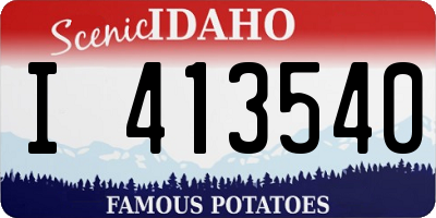 ID license plate I413540
