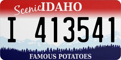 ID license plate I413541