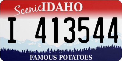 ID license plate I413544