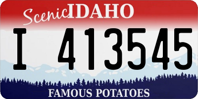 ID license plate I413545