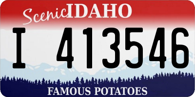 ID license plate I413546