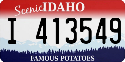 ID license plate I413549
