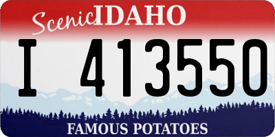 ID license plate I413550