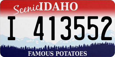 ID license plate I413552