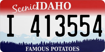 ID license plate I413554