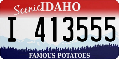 ID license plate I413555