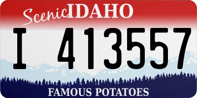 ID license plate I413557
