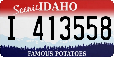 ID license plate I413558