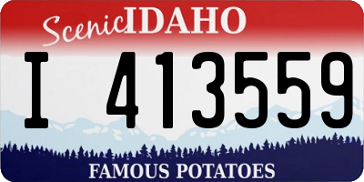 ID license plate I413559