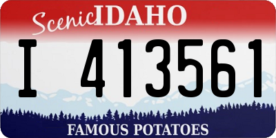 ID license plate I413561