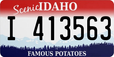 ID license plate I413563