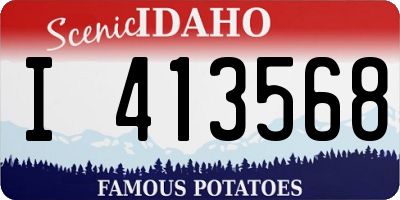 ID license plate I413568