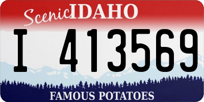 ID license plate I413569