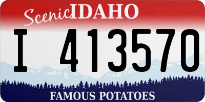 ID license plate I413570
