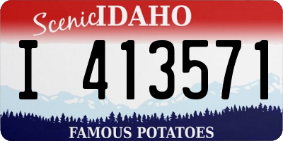 ID license plate I413571