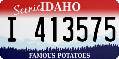 ID license plate I413575