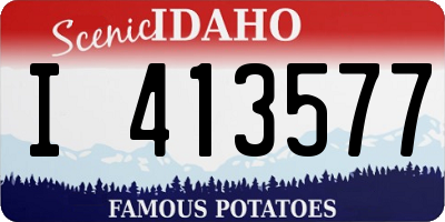 ID license plate I413577