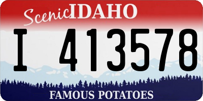 ID license plate I413578