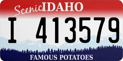 ID license plate I413579