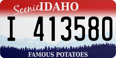 ID license plate I413580