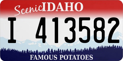 ID license plate I413582