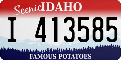 ID license plate I413585