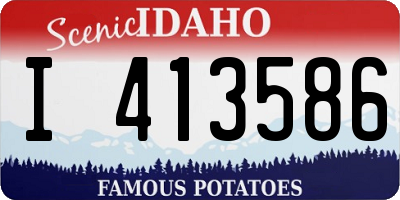ID license plate I413586