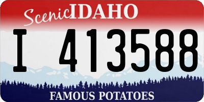 ID license plate I413588