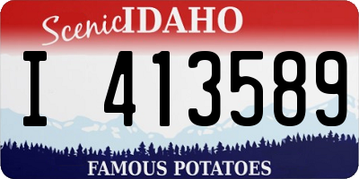 ID license plate I413589