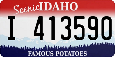 ID license plate I413590
