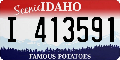 ID license plate I413591