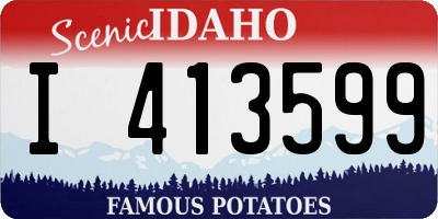 ID license plate I413599