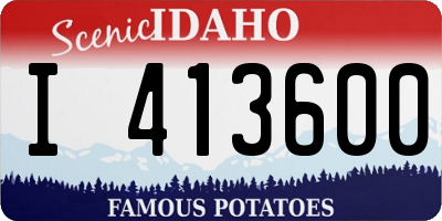 ID license plate I413600