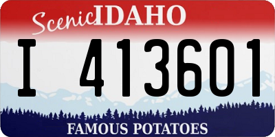 ID license plate I413601