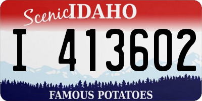 ID license plate I413602