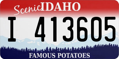 ID license plate I413605