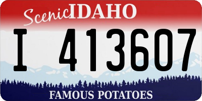 ID license plate I413607
