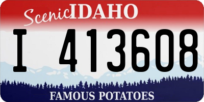 ID license plate I413608