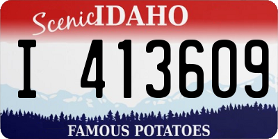 ID license plate I413609