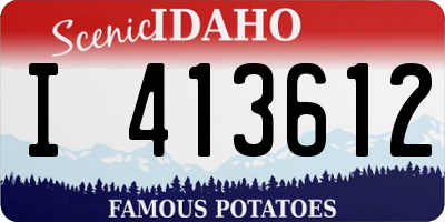 ID license plate I413612