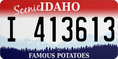 ID license plate I413613