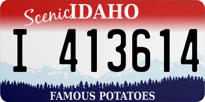 ID license plate I413614