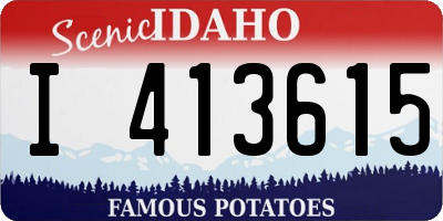 ID license plate I413615