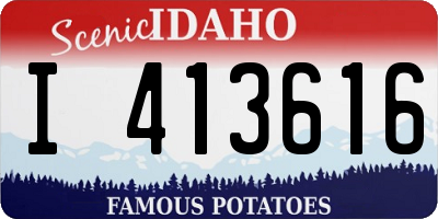 ID license plate I413616