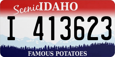 ID license plate I413623