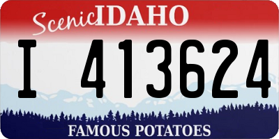 ID license plate I413624