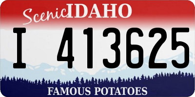 ID license plate I413625